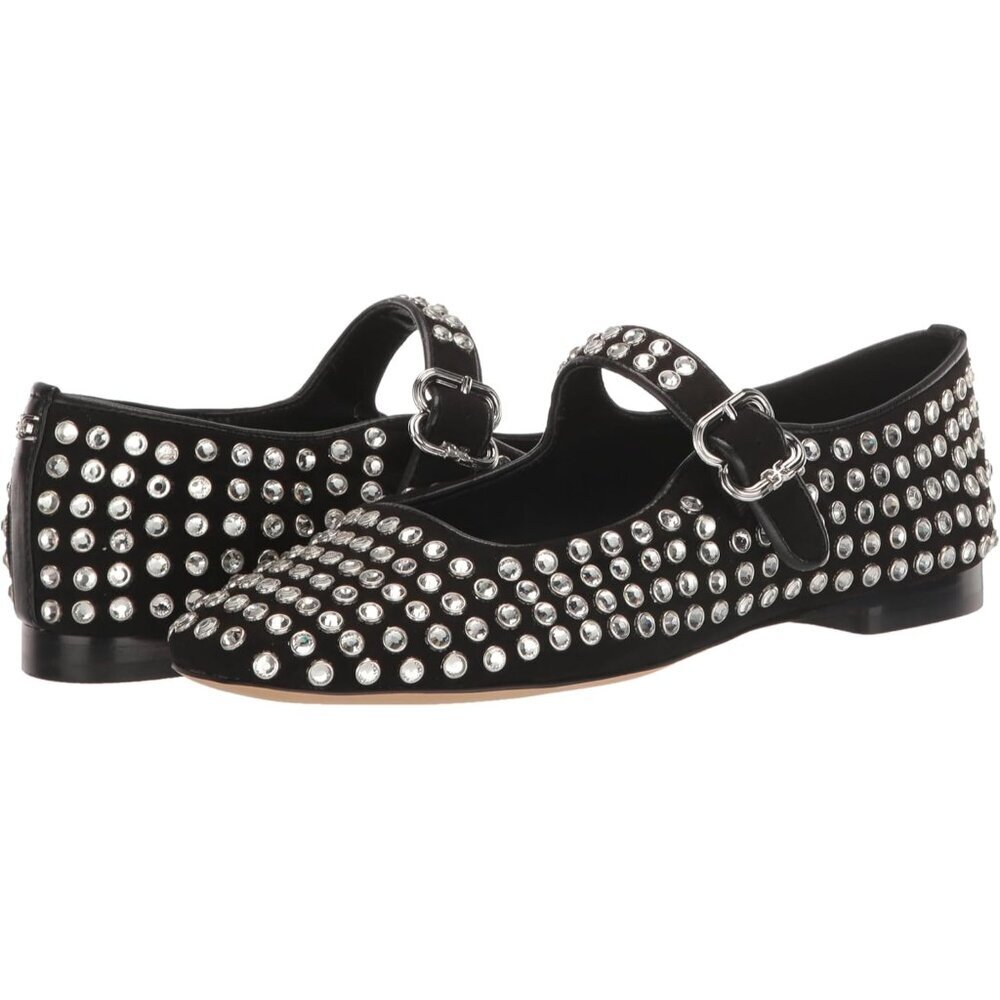 Sam Edelman Flat Shoes Women Black Suede Michaela Mary Jane Flat - Picture 7 of 10